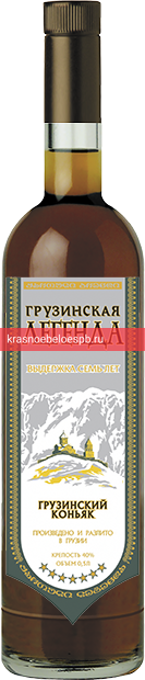 Коньяк Грузинская Легенда, 3 летней выдержки 0.5 л