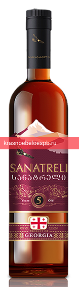 Коньяк Sanatreli 5-ти летней выдержки 0.5 л