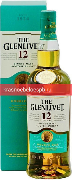 Виски The Glenlivet 12 летней выдержки, в подарочной упаковке 0.7 л