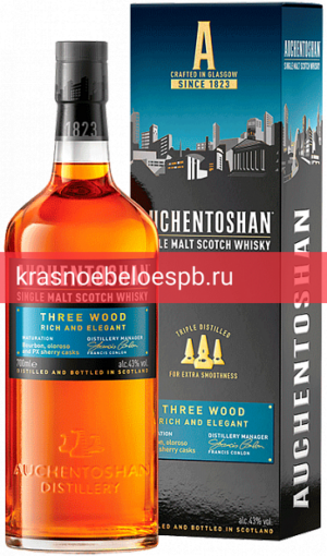 Виски Auchentoshan Three Wood 0.7 л