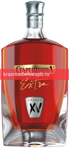 Коньяк Старейшина 15лет EXTRA 0.5 л
