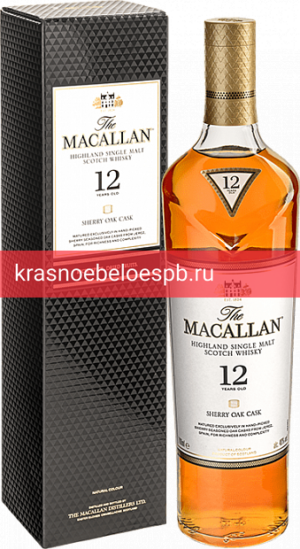 Виски The Macallan Sherry Oak 12 Years Old 0.7 л